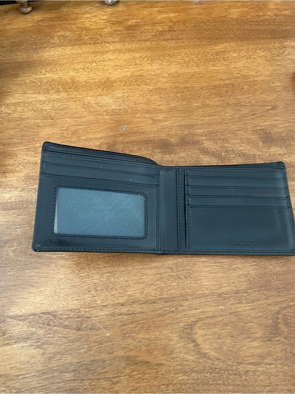 Gianni Conti Black Leather Bi-Fold Wallet